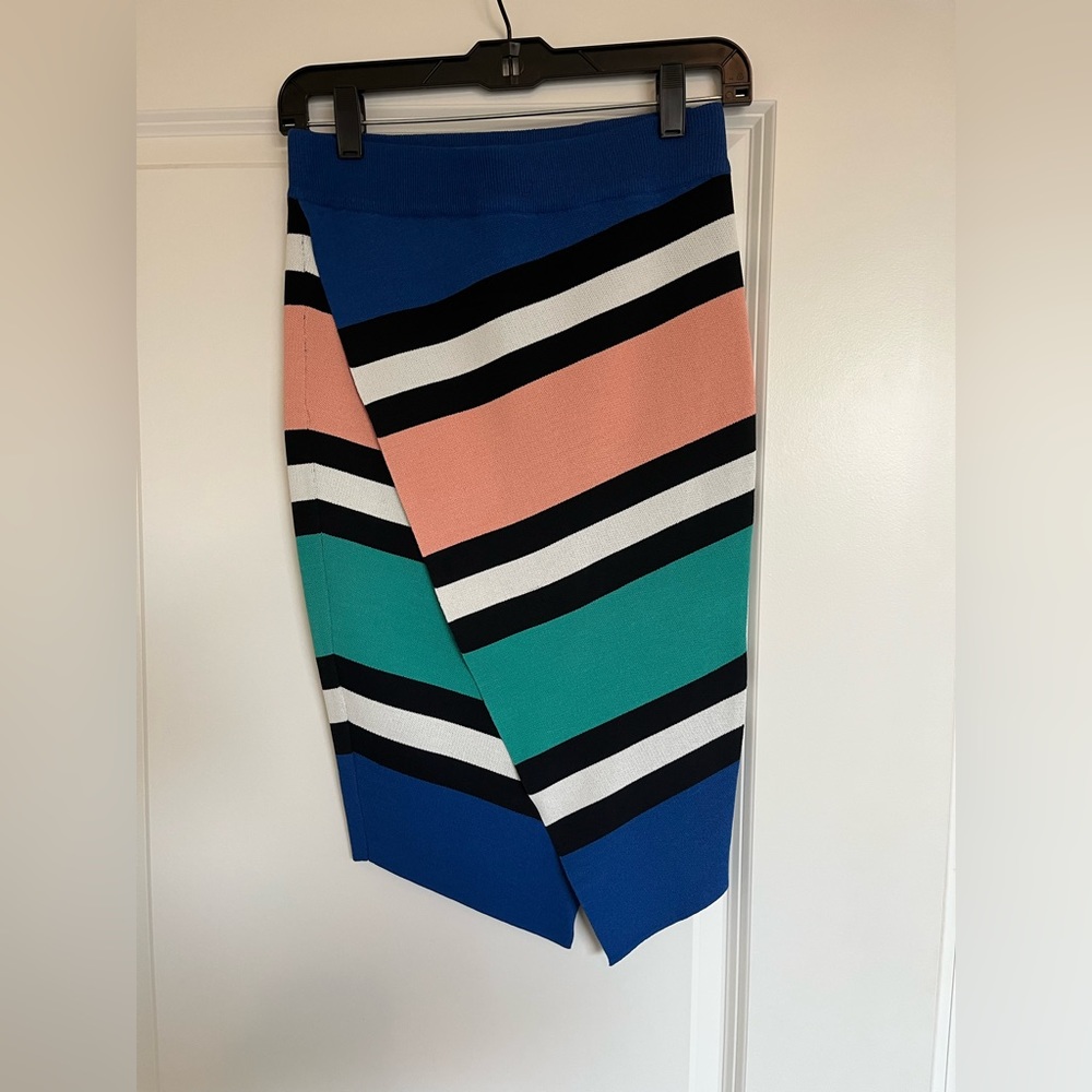 NWT Endless Rose Camara Skirt High Low Stripe
